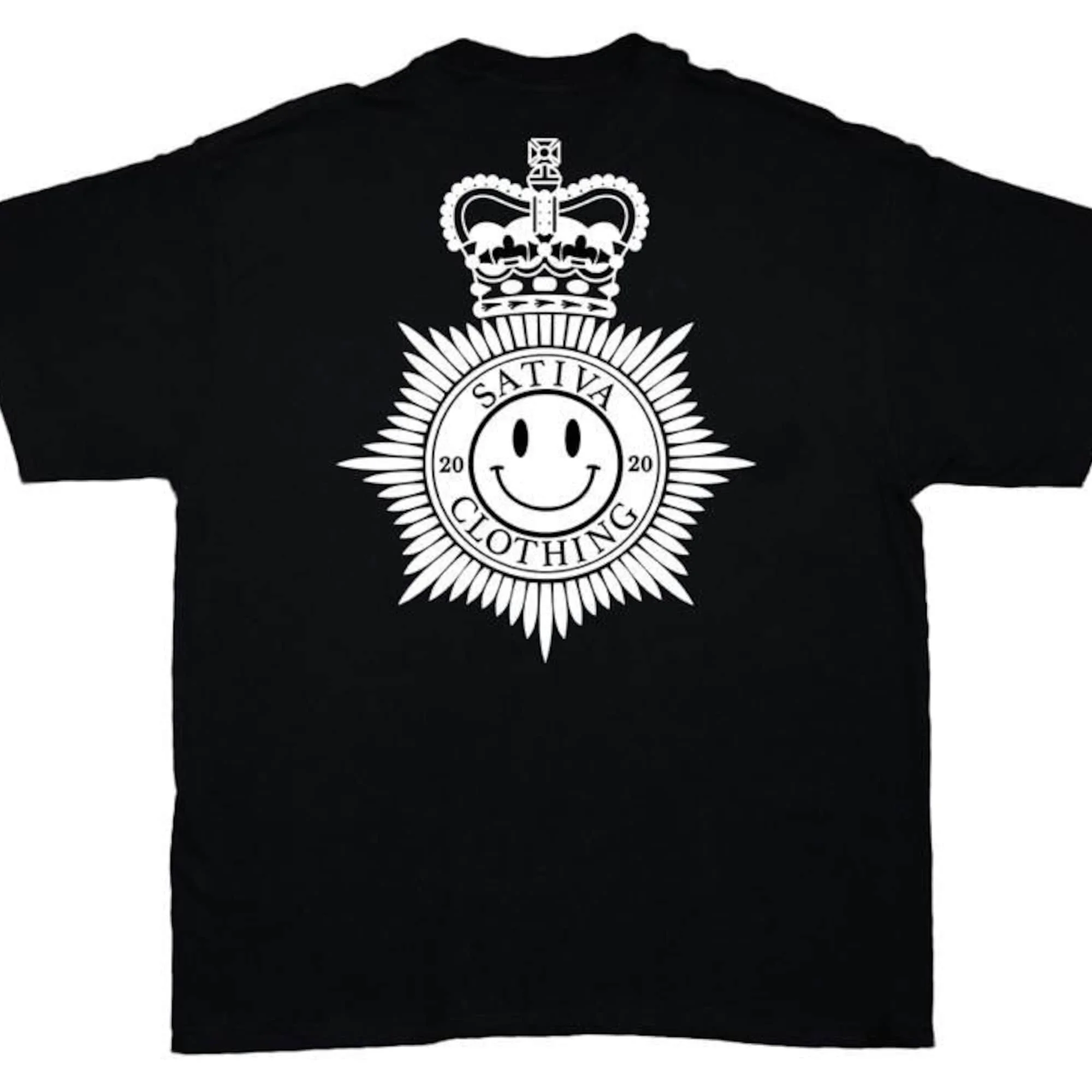 Sativa Sargent Black T Shirt London Urban Custom Casual Streetwear Idea Smile Design Tattoo Artists Money Mitsy