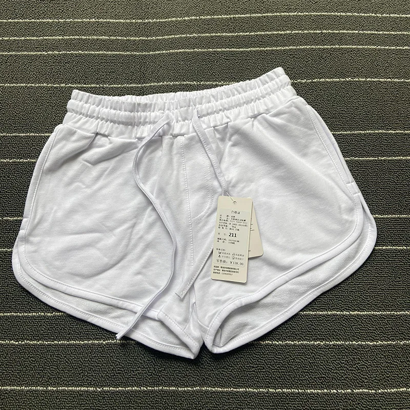 Amerykańskie sportowe spodenki damskie na lato, do biegania na świeżym powietrzu, na plażę, krótkie spodenki, do fitnessu, jogi, luźne, z szerokimi nogawkami, domowe, codzienne spodnie.