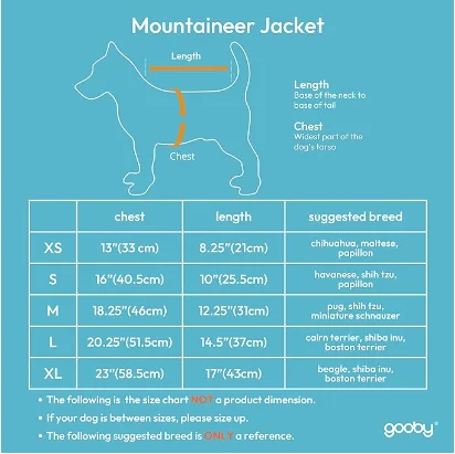 Jade Small Dog Jacket Winter Waterproof Zip-Up Coat with Lift Handle and Double O-Ring Leash for Small to Medium Sized Dogs