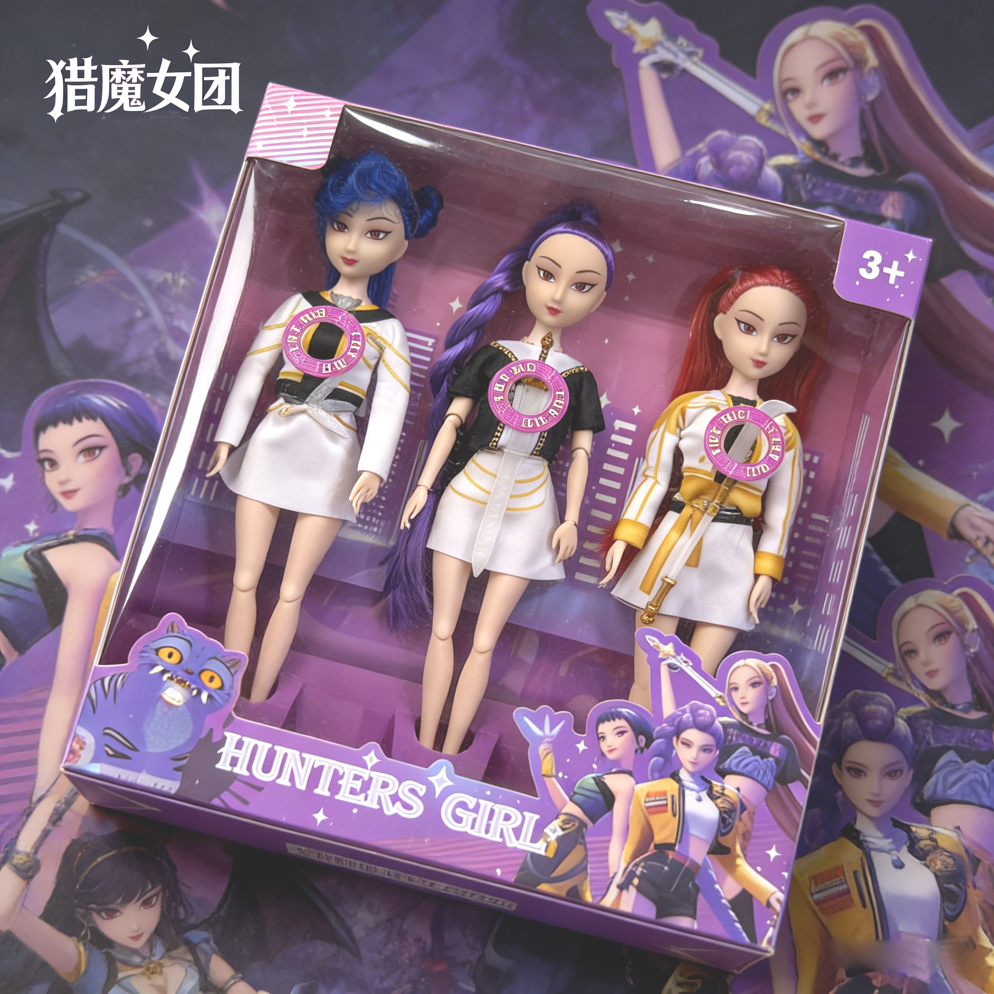 

2026 Anime KPop Demon Hunters personaje muñeca de vinilo Rumi Mira Zoi máscara estatuilla juguete Fan Club regalo