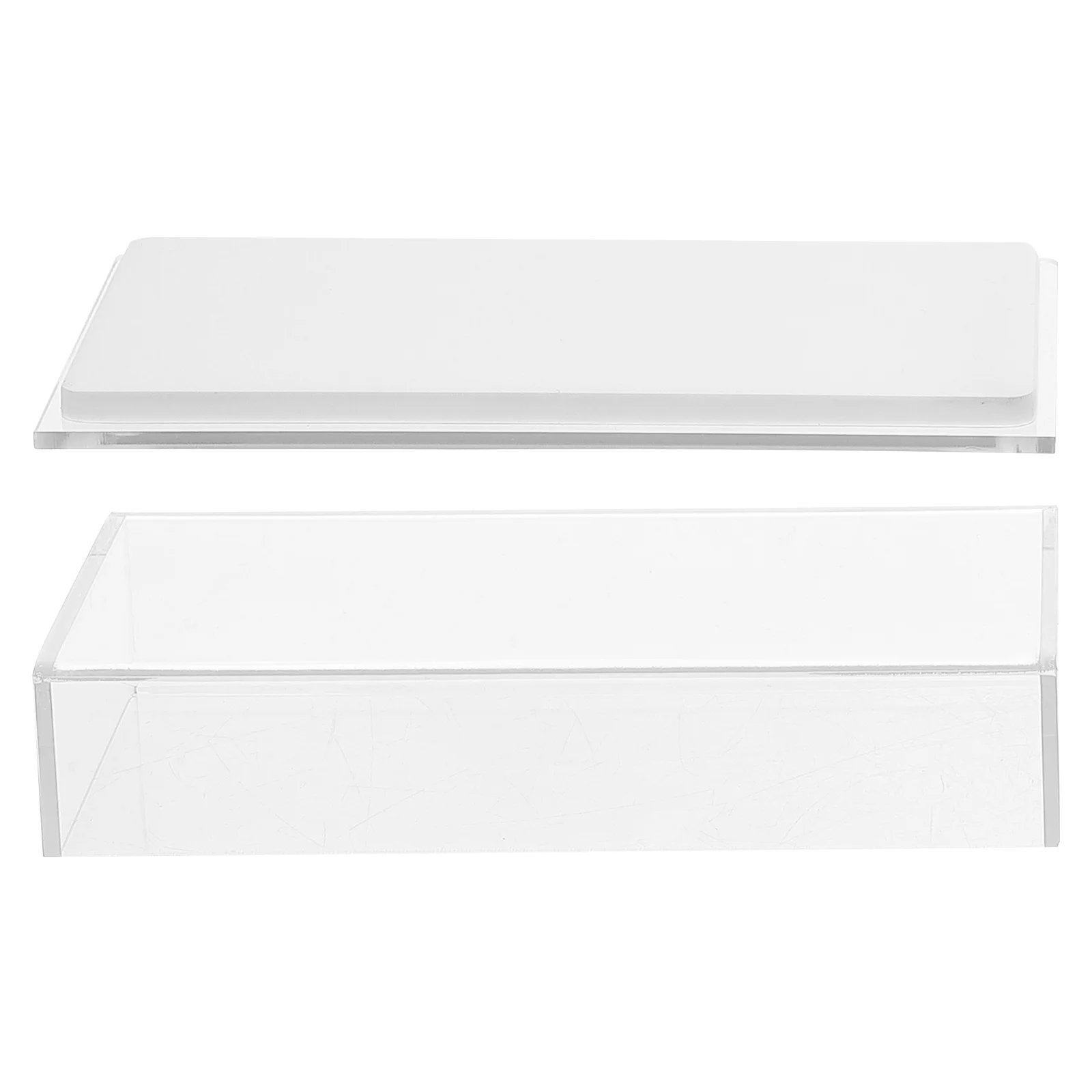 Scatola portaoggetti per ciglia Custodia per ciglia finte in acrilico trasparente con design compatto Ideale per l'esposizione e la protezione della scatola per imballaggio delle ciglia