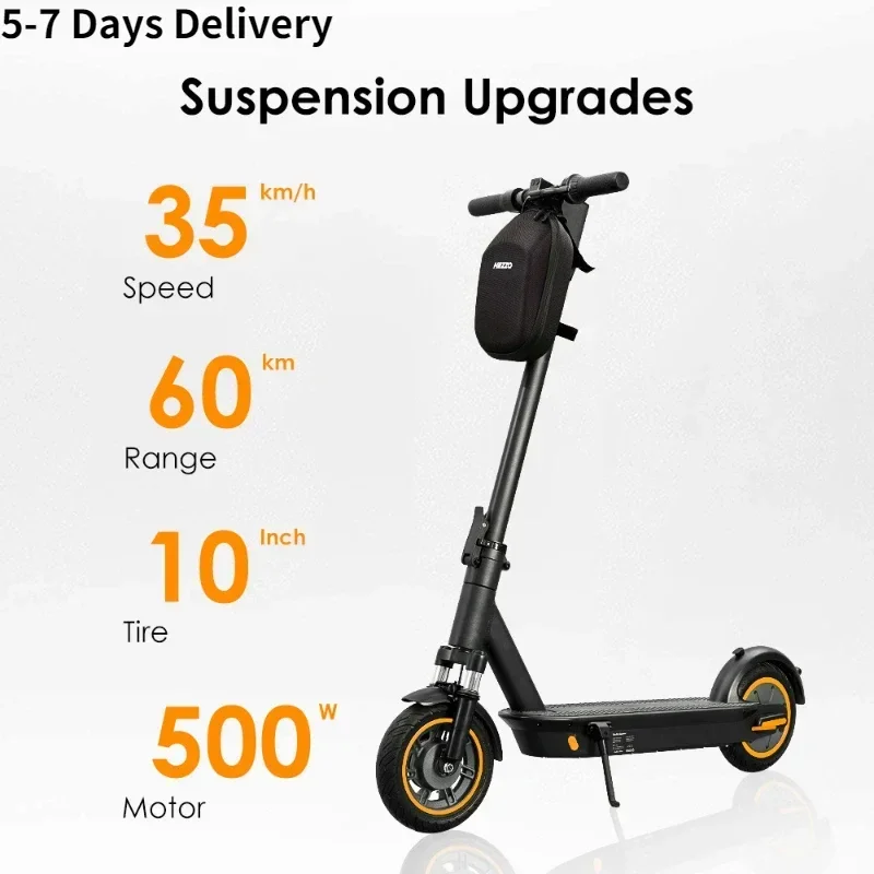 HEZZO G30 ​​Folding Electric Scooter 500W Motor 36V 15AH Lithium Battery Adult Convenient Travel Scooter Urban Electric Scooters