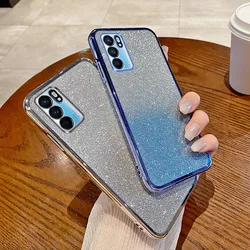 For Oppo Reno6 5G Case OPPO Reno 6  Phone Case oppo reno6 5G CPH2251 Transparent Silicone Camera Protector Lens Cover