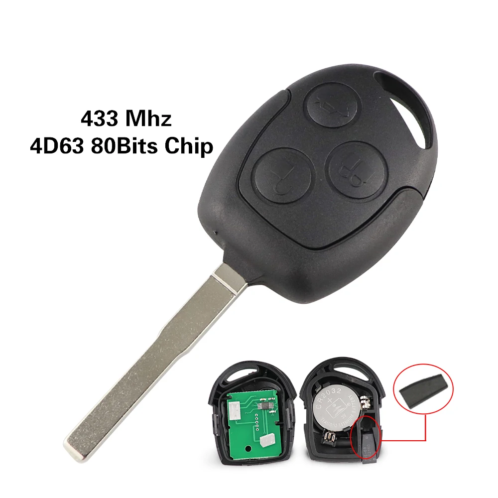 KASER Schlüssel Fernbedienung 3 Tasten mit Elektronische kompatibel für Ford C-Max Focus Fiesta Mondeo mit zu Codierendem Transponder KASER Schlüssel Fernbedienung 3 Tasten mit Elektronische kompatibel für Ford C-Max Focus Fiesta Mondeo mit zu Codierendem Transponder