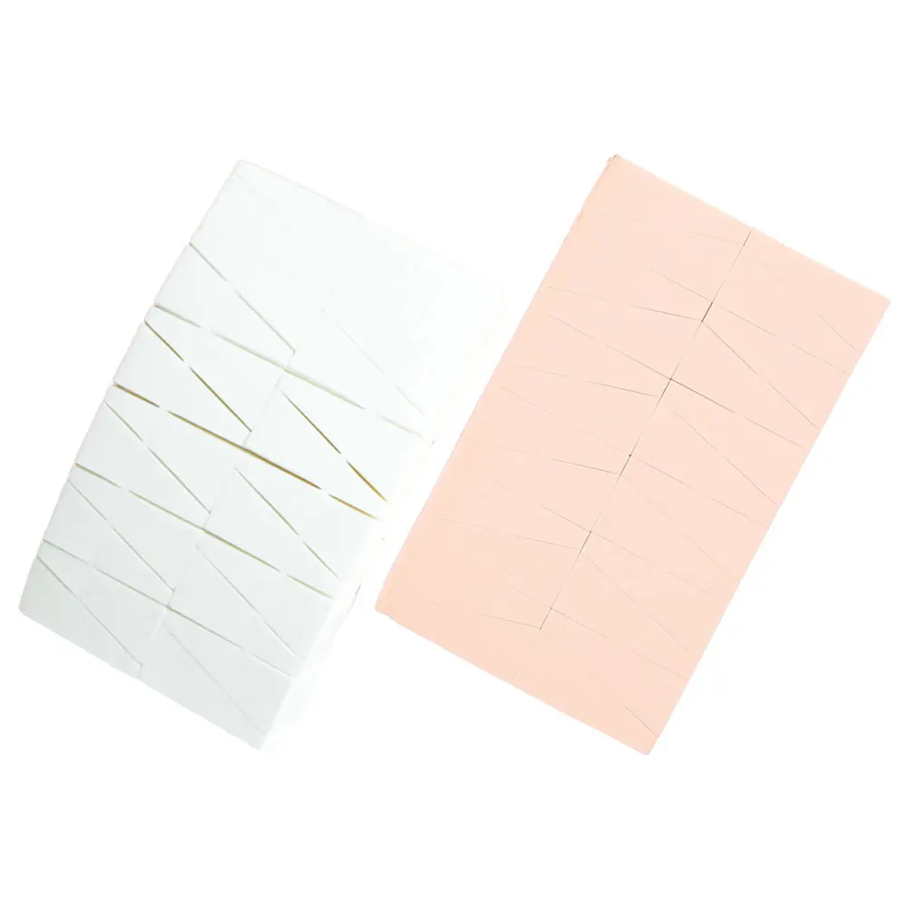 2 szt. Klinowe gąbeczki do makijażu do podkładu, różu, rozświetlacza, aplikatory, narzędzia do pudru do twarzy, gąbki kosmetyczne