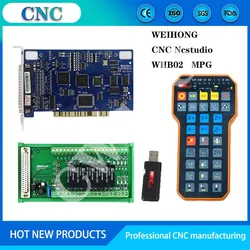 CNC kit PM53C nc studio 3 axis controller V8 compatible weihong control system USB wireless remote control handle XHC WHB02