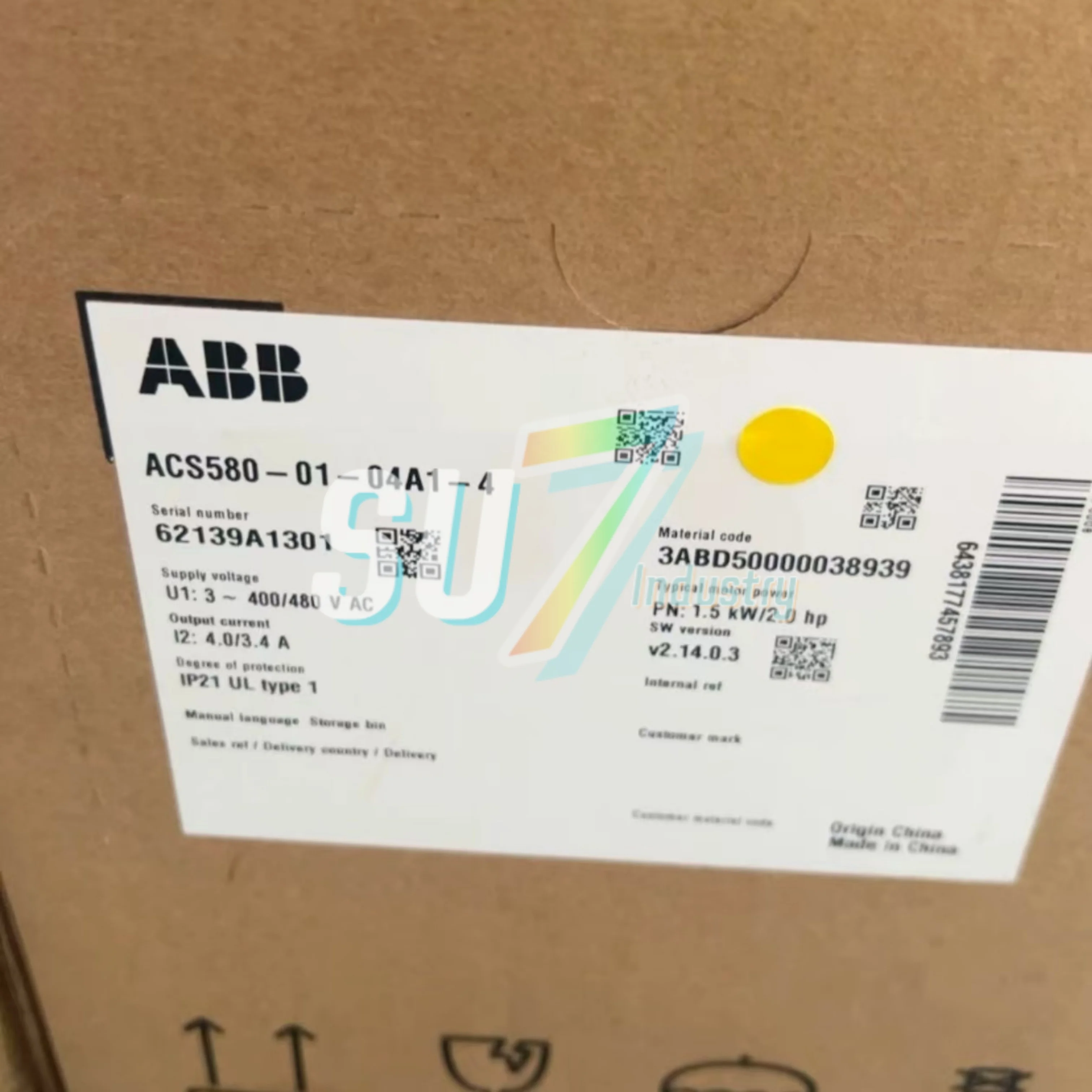 

Inverter New In box ACS580-01-04A1-4 ACS580-01-05A7-4