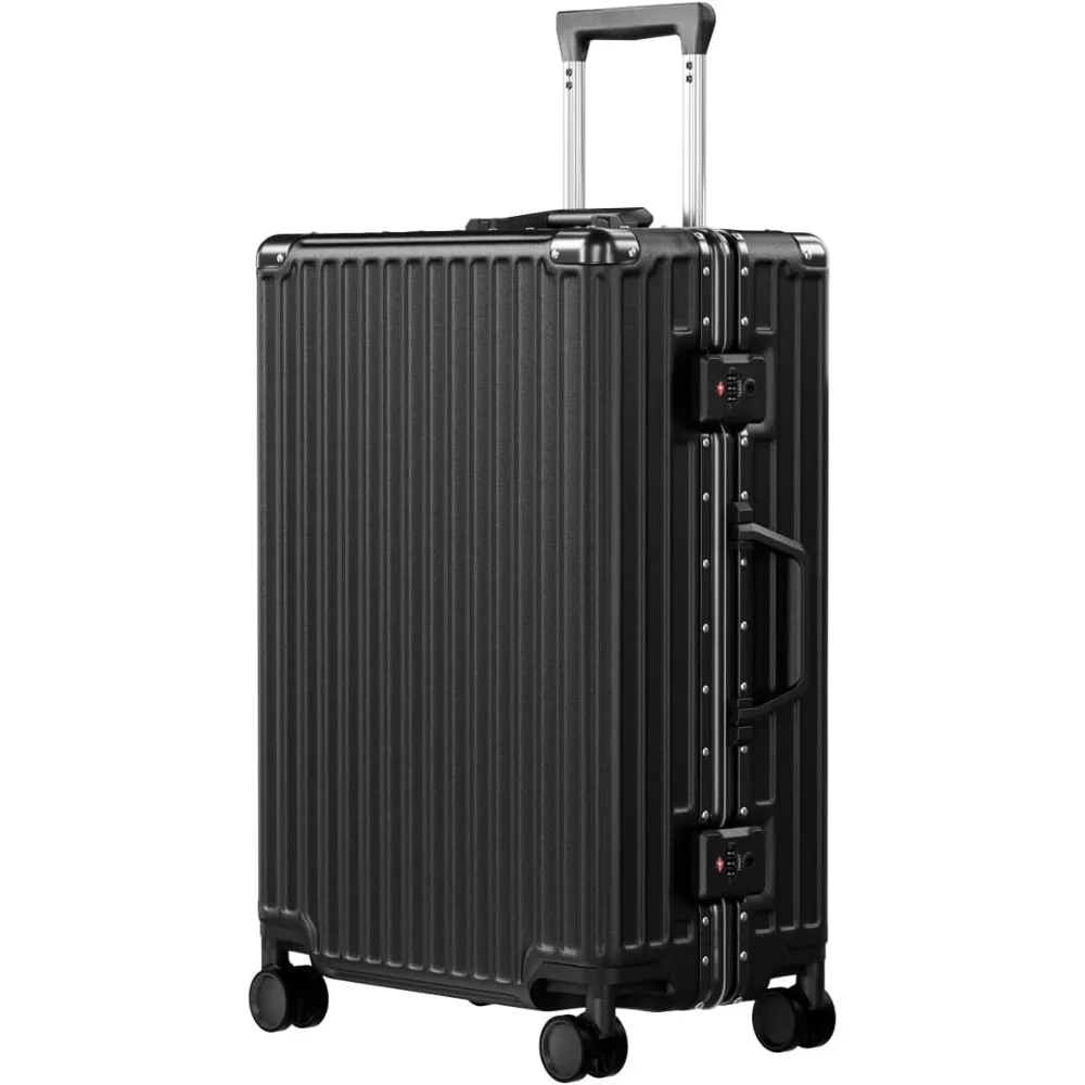 

24 Inch AnyZip Luggage: PC+ABS Material with Aluminum Frame, TSA Lock, and Double Spinner Wheels - Zipless Hard Shell Suitcase