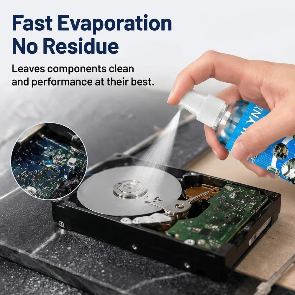 130ml Electronic Contact Cleaner Spray Fast Drying No Residue Circuit Board Cleaner Fluid for PC Laptop Precision Cleaning
