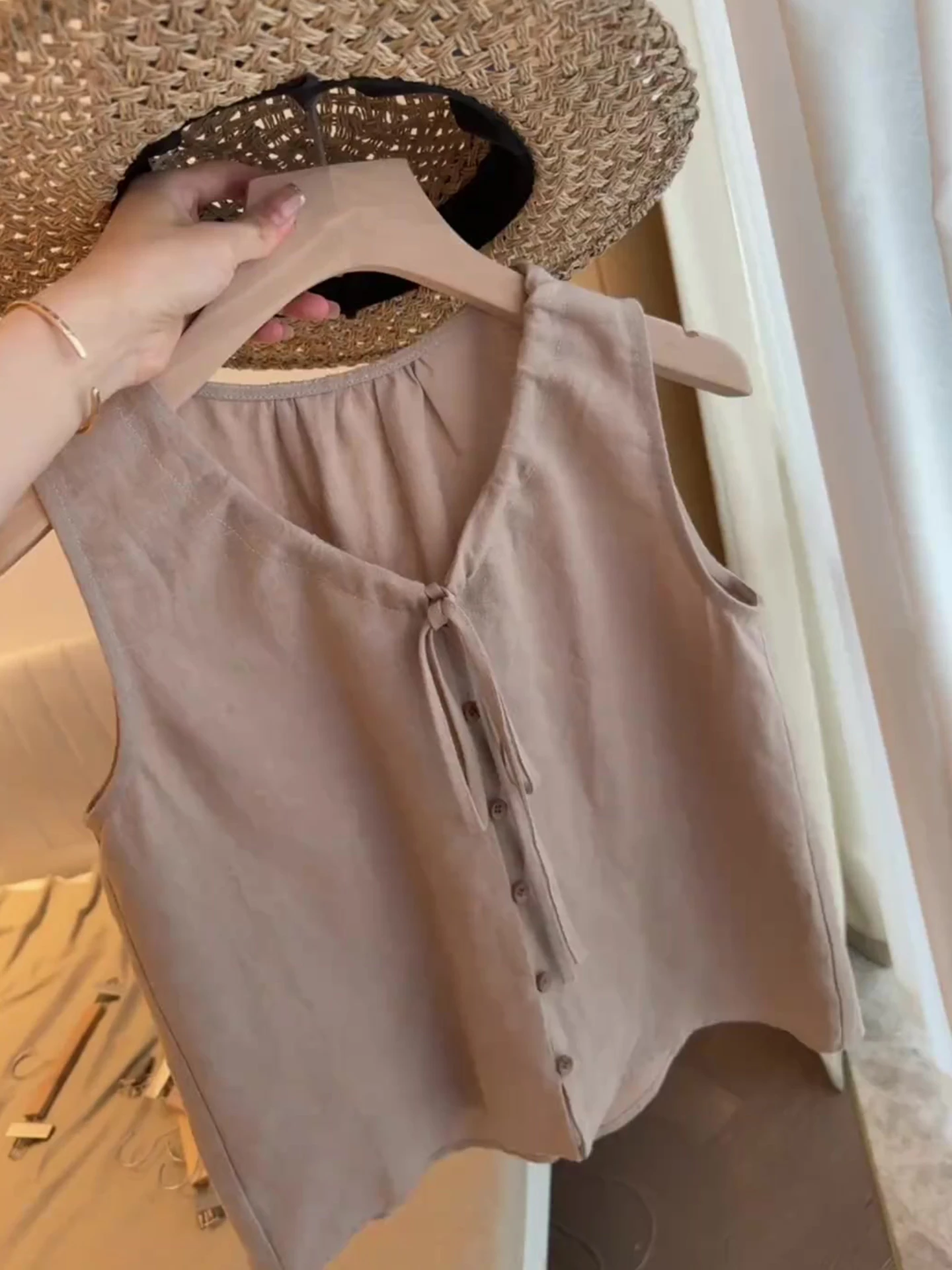 Retro comfortabele zomer Svel losse top woon-werkverkeer irt dames faionable design sense casual rechte zijden blouse