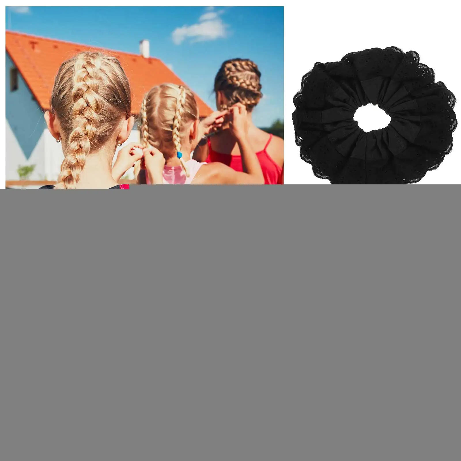 

Lace Fabric Women Elastic Scrunchies Girls Elastic Hair Hair Accessories For Women Tie Decorative Accessories