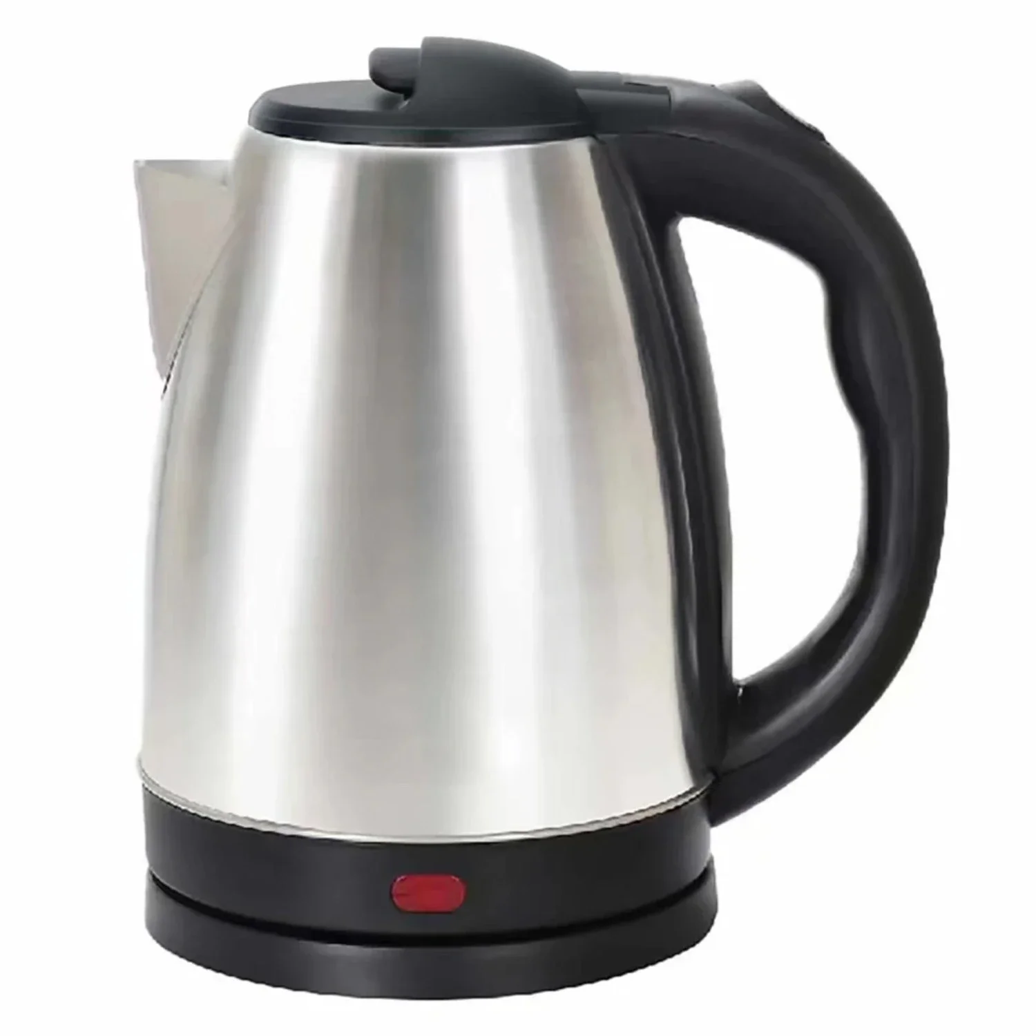 Stainless Steel Silver Gray Kettle - Durable and Rust-Resistant 2.0L with Base Separation Design, Ideal for Office and Travel Us