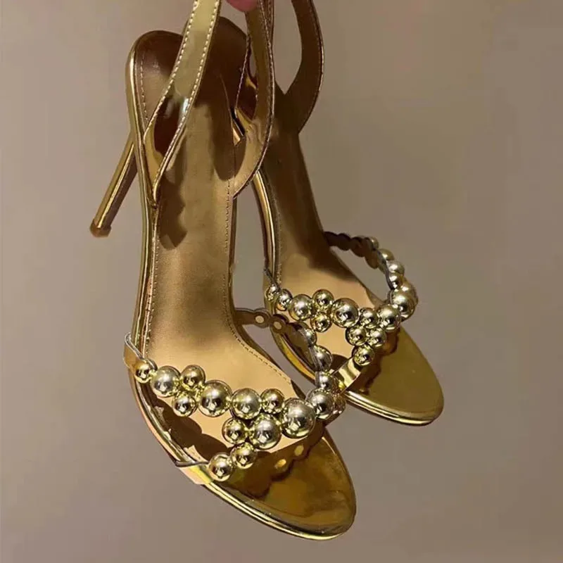 

Европейские и американские люксовые дизайнерские туфли на высоком каблуке, сексуальные, с камнями, для ночных клубов и подиумов, женские модные босоножки для банкетов