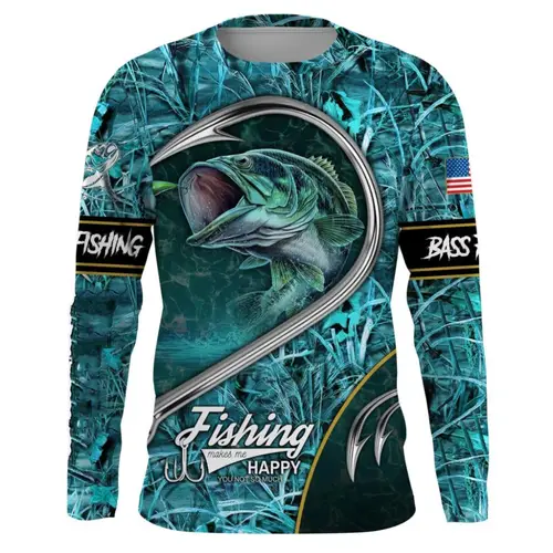 Fishing Shirts Men's T-Shirts Long Sleeve Mens Clothes Autumn Streetwear Crew Neck Pullovers Mens T Shirt Casual Men Clothing - Image 8