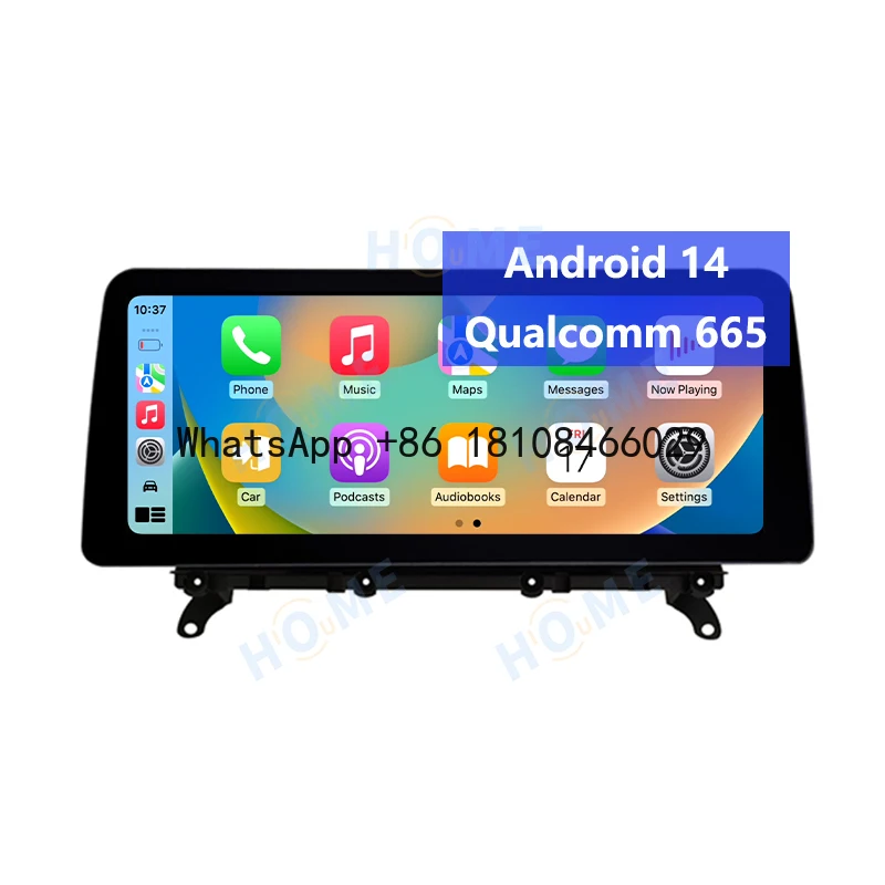 

10.25/12.5 Inch Android 14 Qualcomm 665 Car Multimedia Video Player DSP for BMW X3 F25 X4 F26 CIC NBT 2010-2016 Carplay Auto