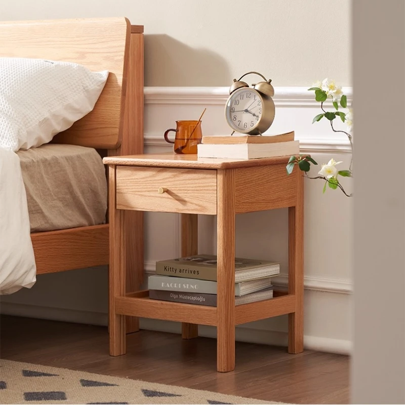 

‌ Органайзер для прикроватной тумбочки из цельного дерева, прикроватная тумбочка для хранения вещей, современный шкаф для хранения, коктейльный столик со светящимся декором