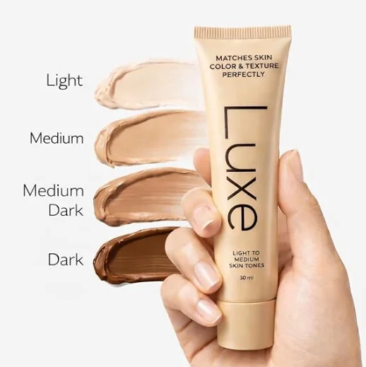 30ml 12hours Lasting Luxe Research Color Changing Foundation High-end Full Coverage Liquid Foundation Matches Skin Color Texture