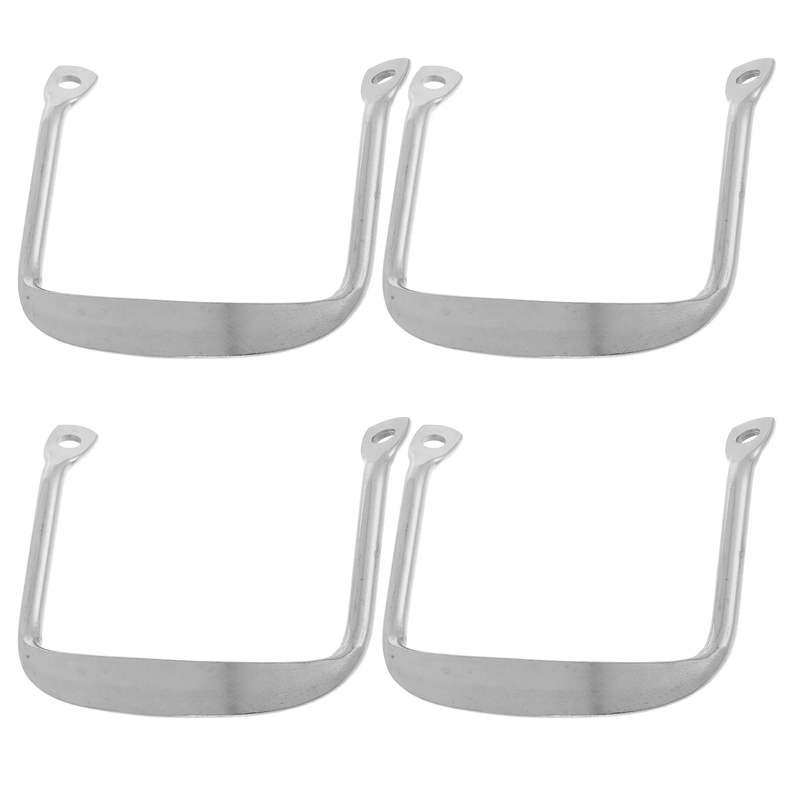 

4Pcs Heat Resistant Stainless Steel Pot Handles Thickened Dual Ear Design for Iron Skillet Frying Pan Steaming Pot Side Handle