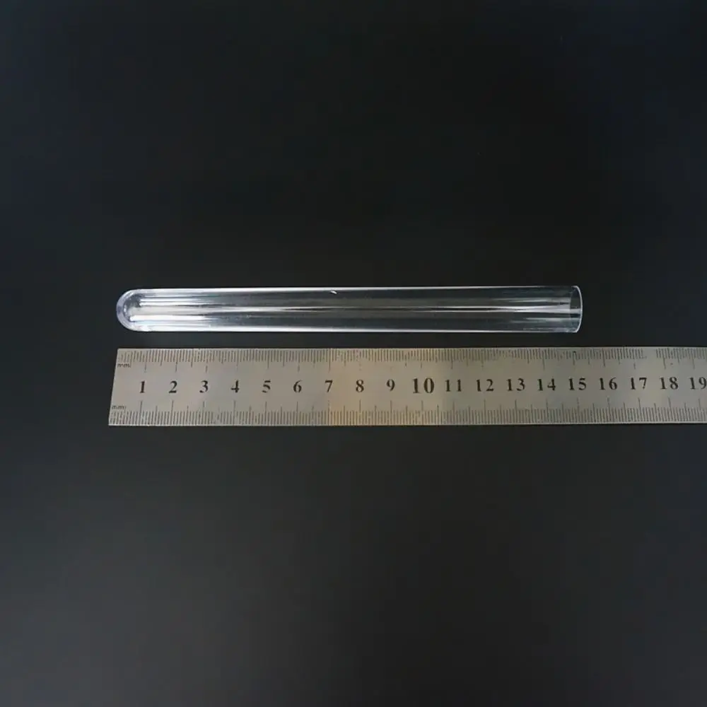 10PCS Powder Craft Plastic Bottle with Cap Translucent Test Tubes Pill Liquid Capsule Storage 15x150mm Vials Sample Container