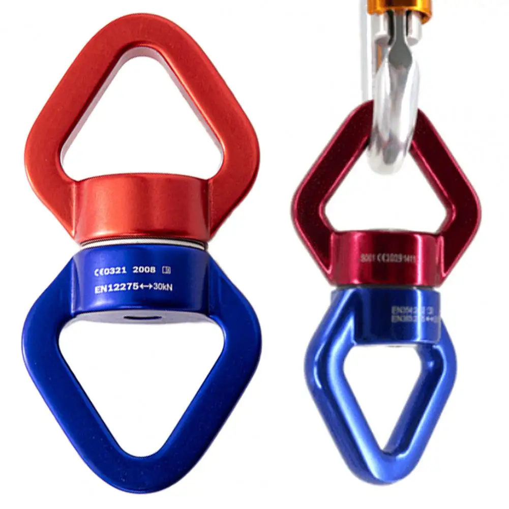 30KN Heavy-duty Rotating Ring Aluminum Alloy Swing Swivel Aerial Yoga Hammock Rotating Connector Outdoor Rock Climbing Rings