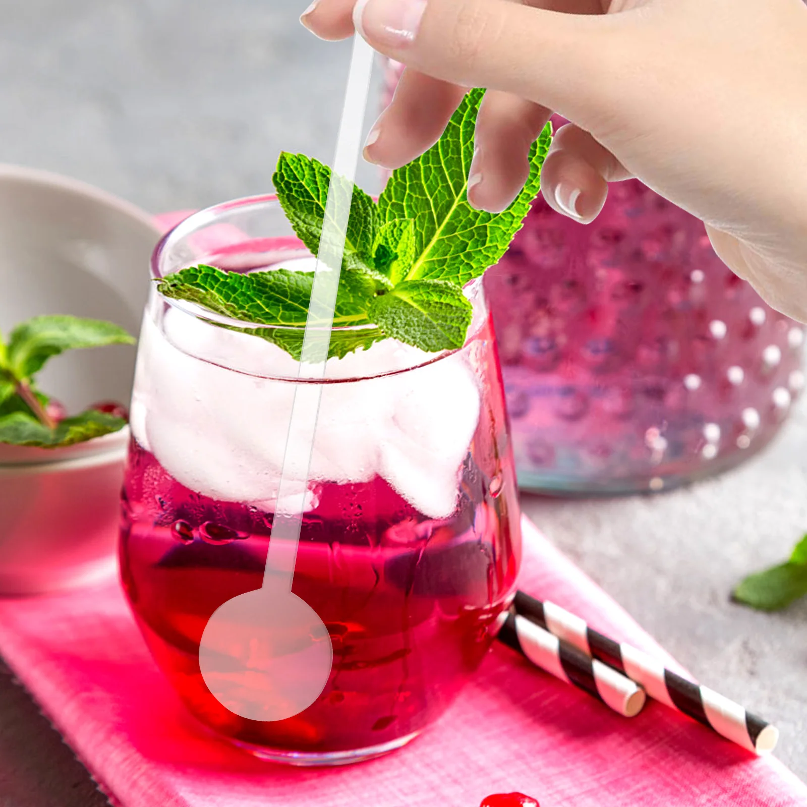 

80 Pcs Reusable Coffee Cocktail Stirring Sticks Stirring Rods Cocktail Mixing Sticks Mixing Rod Bar Tools Juice Swizzle