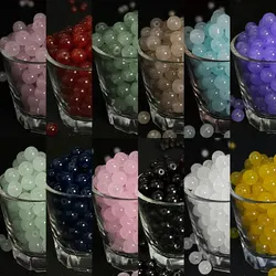 60pcs 8mm round Glass Beads Classic Simplicity Beautiful Loose Beads for DIY Bracelet Necklace Jewelry Handmade Accessories