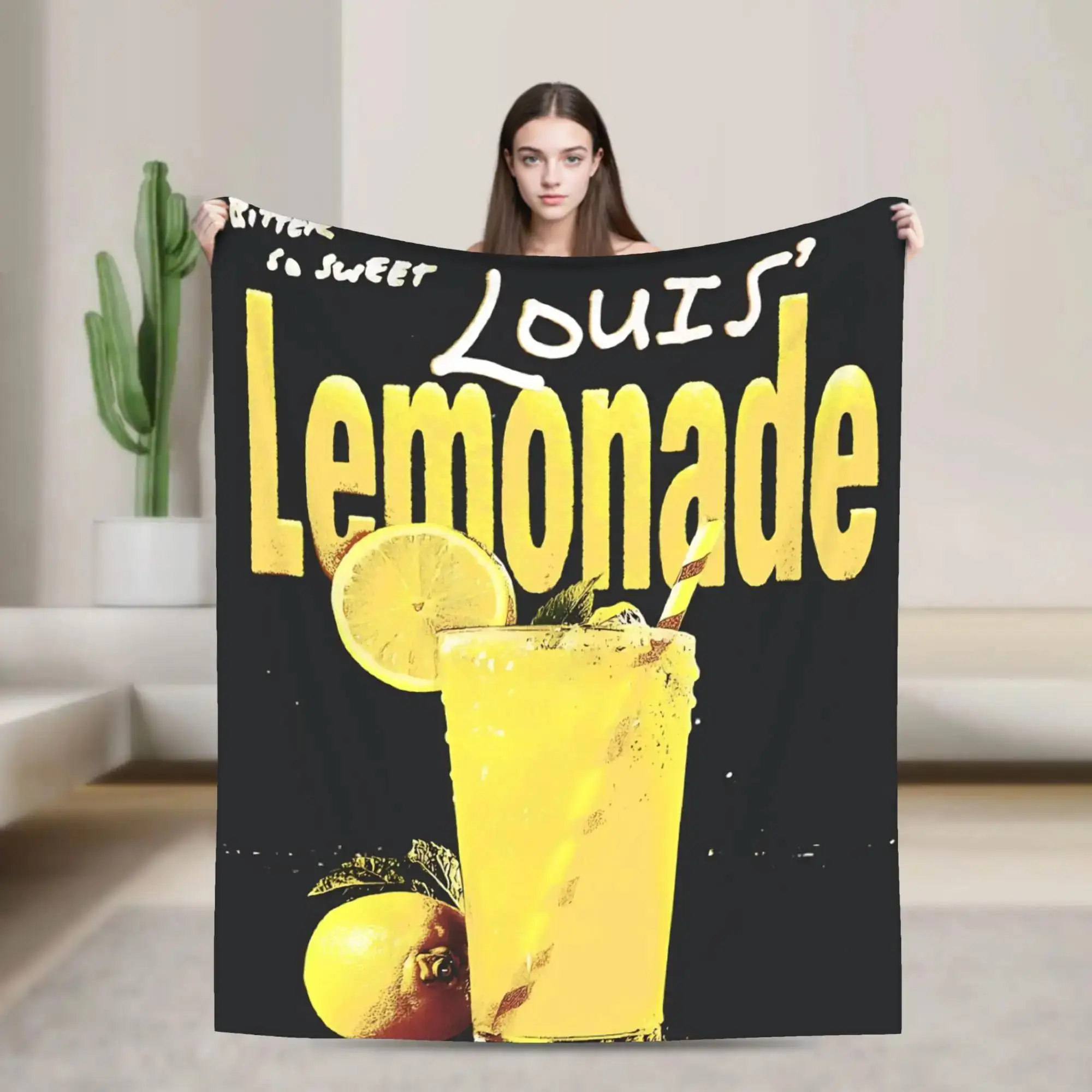 

Louis Tomlinson Lemonade Tour Flannel Throw Blanket Super Warm Custom Quality Bedspread for Bedroom Travel or Office Use