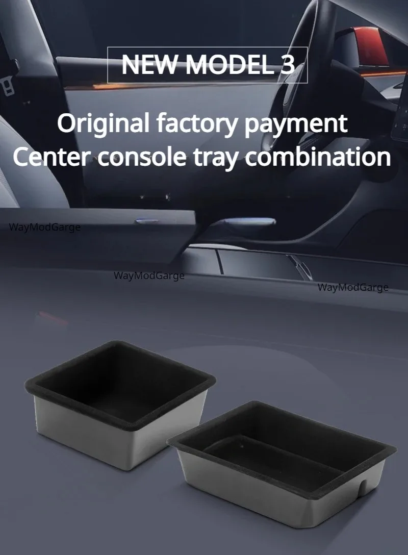 Zentrale Aufbewahrungsbox für Tesla Model 3/Y/3+ Modely Juniper Mittelkonsole Organizer Ablage Armlehnenfach Zubehör – Detail 12