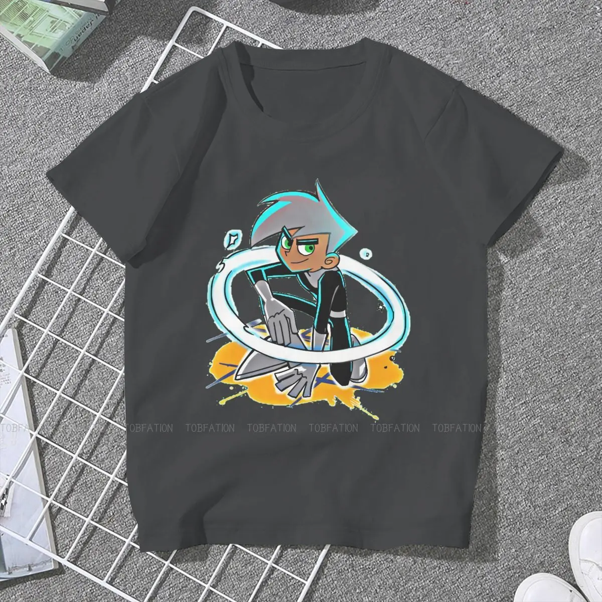 Cool Boy TShirt For Girls Danny Phantom  Cartoon Tees Fashion Female T Shirt 5XL Soft Print Loose