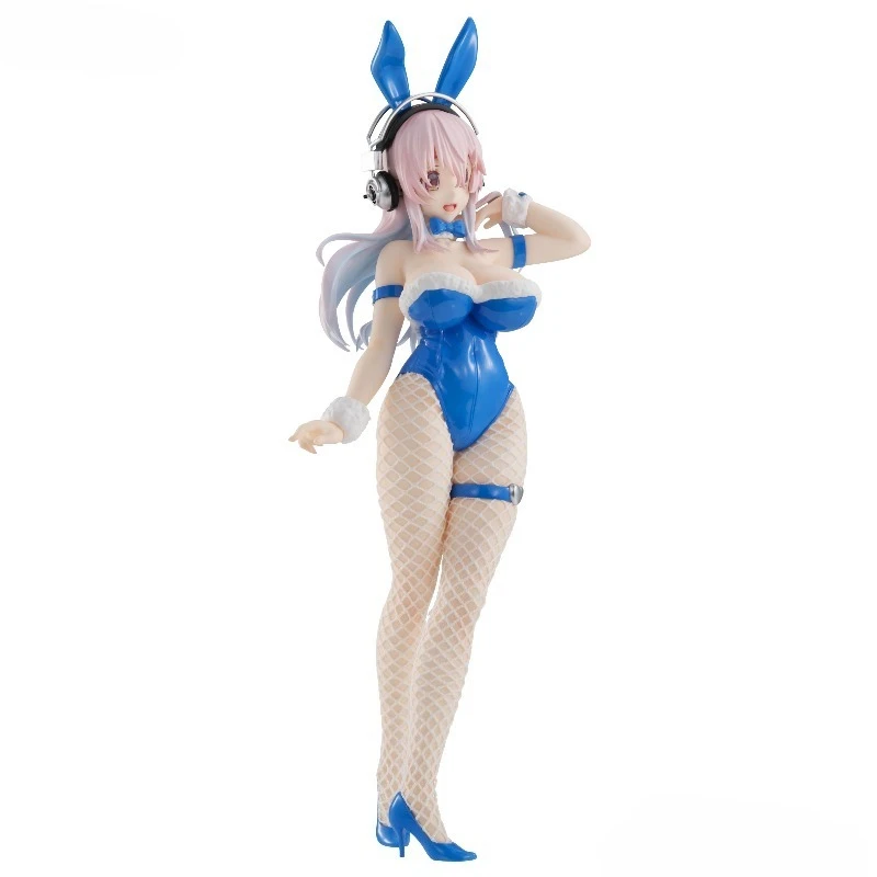 FURYU Original: Super Sonico Blue Bunny VER.30cm PVC Action Figure Anime Figure Model Toys Figure Collection Doll Gift