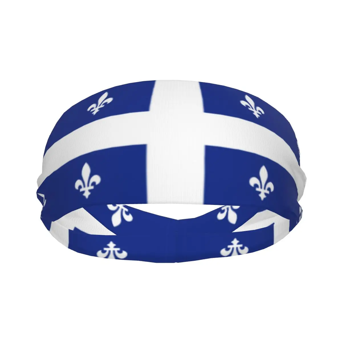 Bandiera del Quebec Canada fascia elastica per capelli fascia per capelli Yoga fascia per capelli trucco fascia per capelli