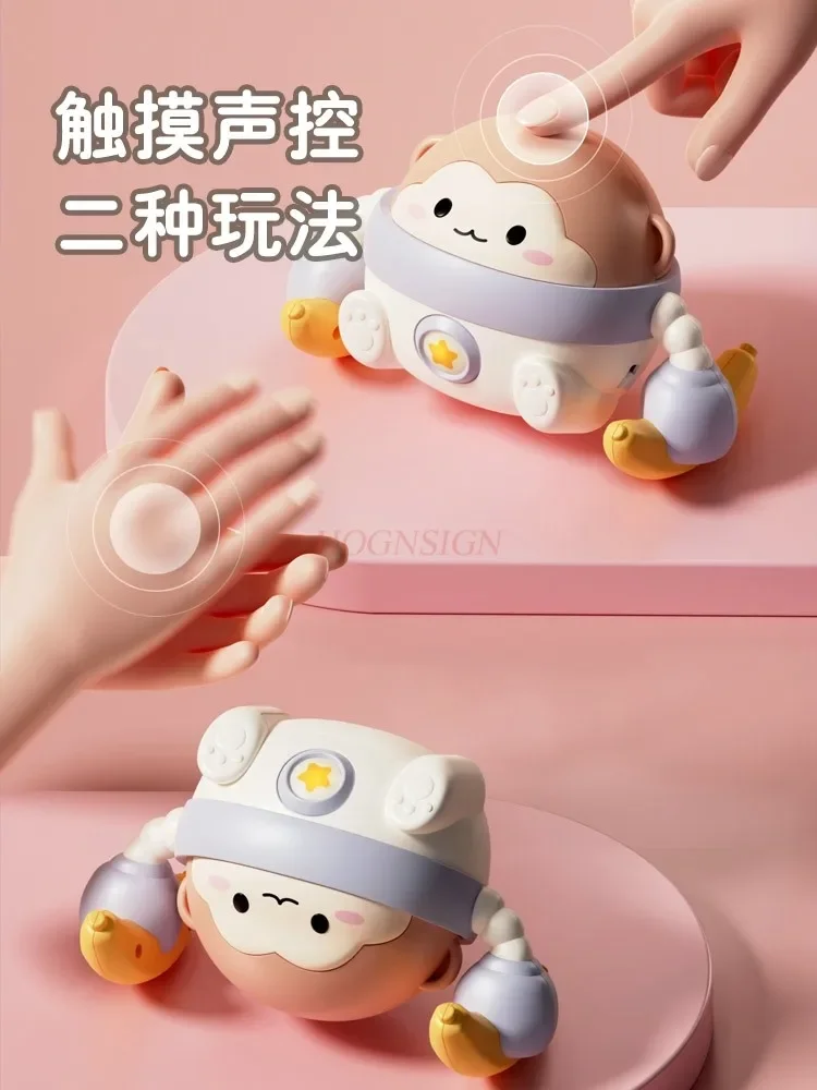 音声制御の電気ローリングベビートイ,歌とダンス,赤ちゃんが0〜11歳の赤ちゃんが損傷した音声で制御され,演奏する頭