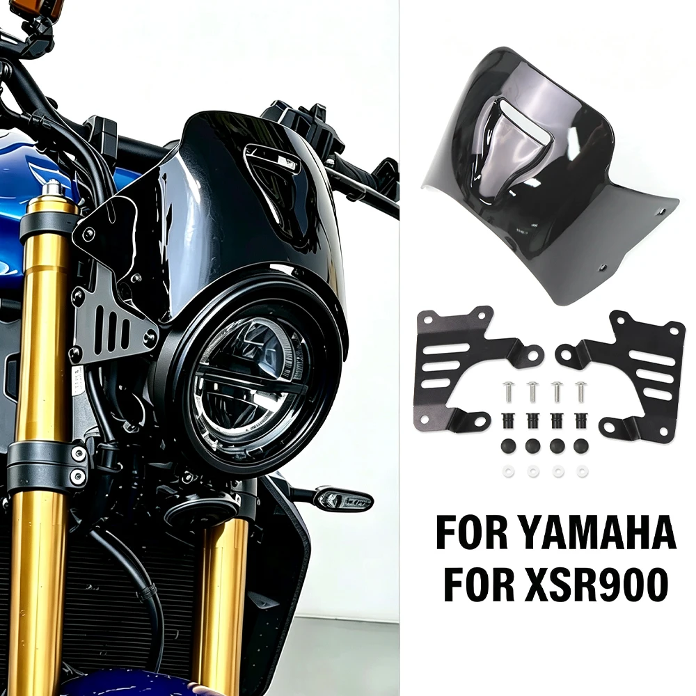 NEU Für YAMAHA XSR900 Cockpit-Visier Scheinwerferabdeckung Windschutzscheibe Windschild Zubehör Für XSR 900 2022 2023 2024 2025 2026