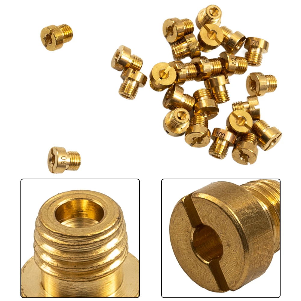 25pcs Carburetor Main Jet 55-115 M6 6mm Thread For Dellorto PHNL PHVA PHBH PHBN PHBG VHBT Carburetor Injector Nozzle