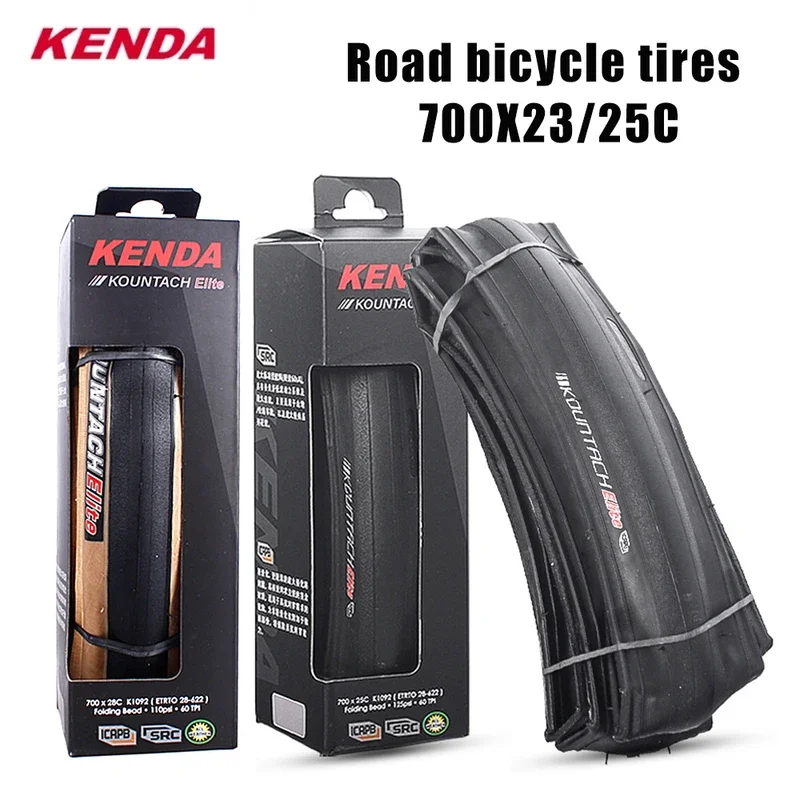 KENDA K1092 Road Bicycle Tire 700x25C 700X28C KOUNTACH ELITE Folding Anti-puncture Bike Tyre