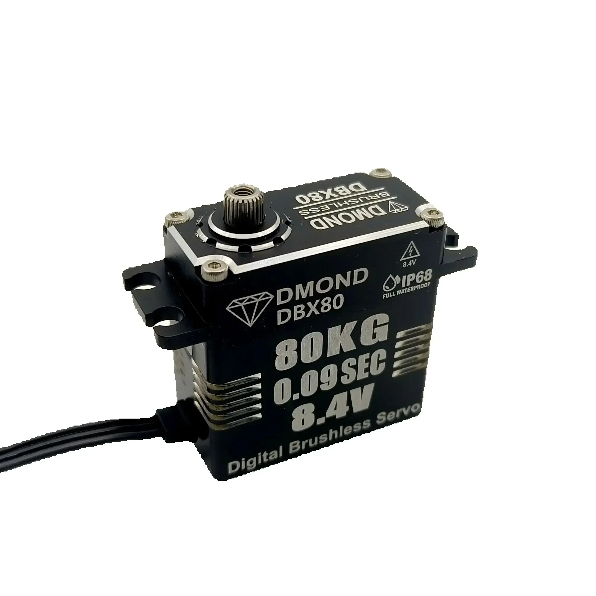 RoRuSDBX80 DMOND NB 80KG 0.09sec Brushless 8.4V IP68 Waterproof Heavy Duty  Stainless Gear 1/101/8 RC Crawler Customized Pr