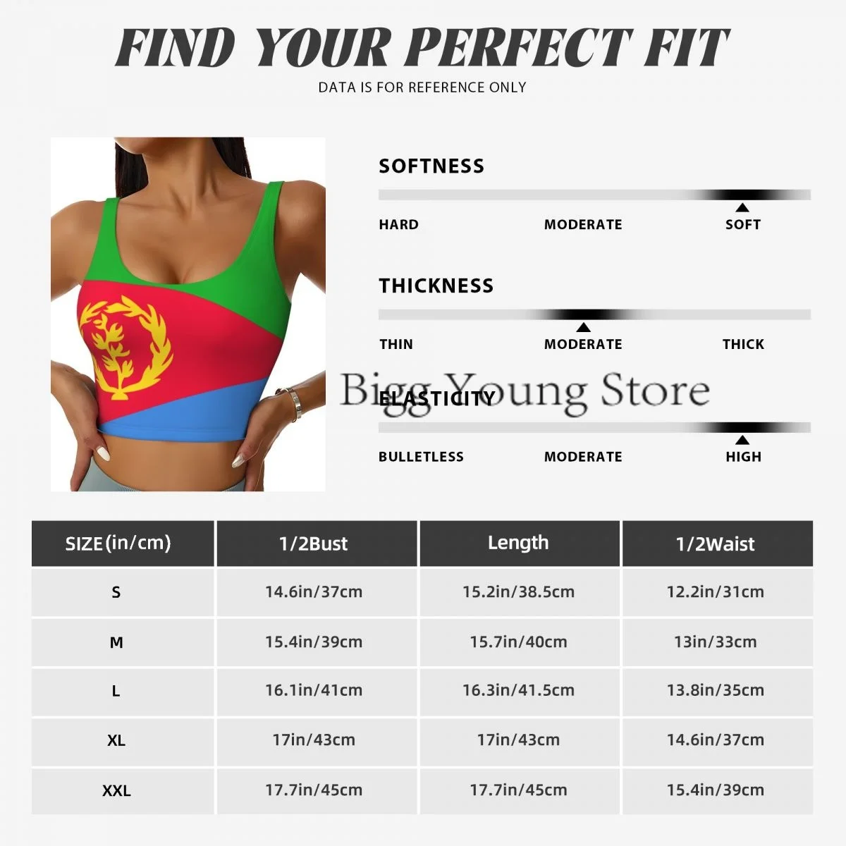 Frauen Sexy Sport Weste Flagge Von Eritrea Weibliche Streetwear Sport Dessous T Crop Top