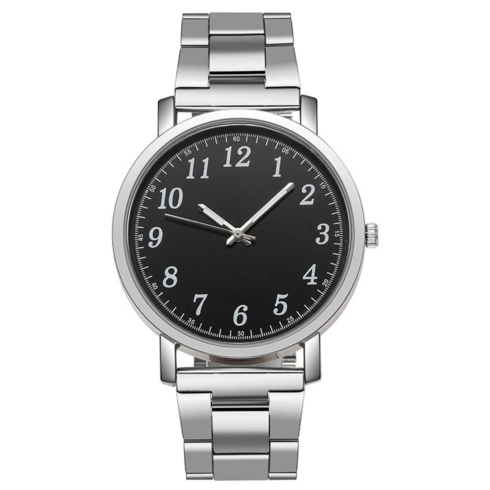 Men Luxury Watches Simple Dial Quartz Watch Stainless Steel Strap Casual Bracele Watch Business Wristwatch Relogio Masculino