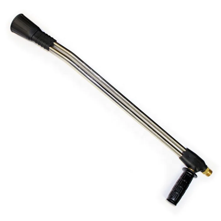 High pressure car wash water gun barrel, extension rod plastic handle, hot and cold double rod elbow barrel spray rod with