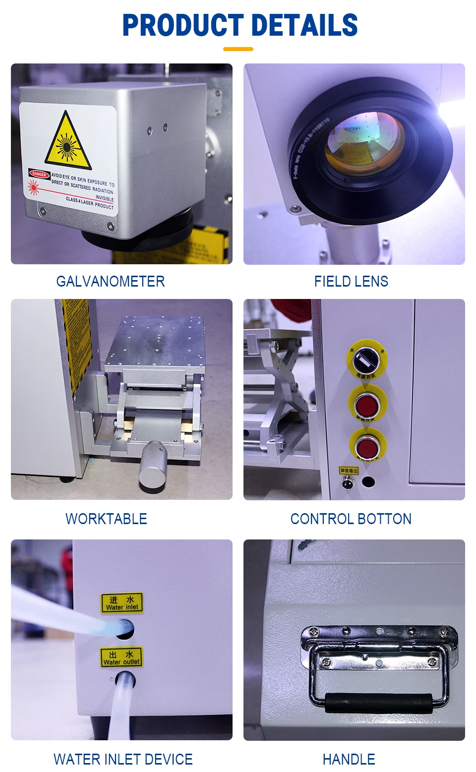 

Промышленный лазерный маркер CO2: глубокая гравировка текста, шторы из твердого пластика, ламинированное дерево, кориан, мраморной плитки