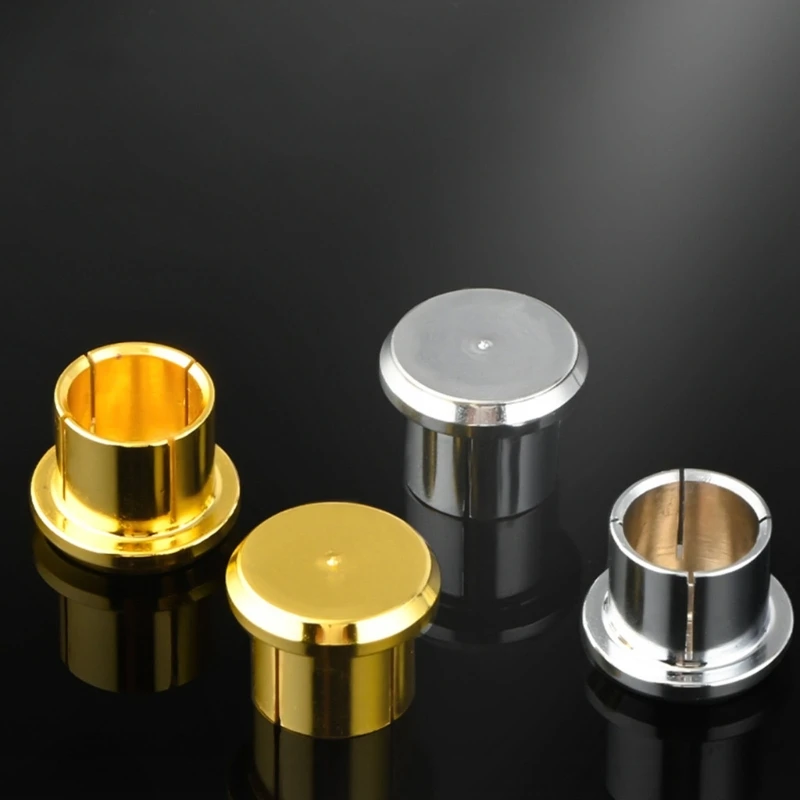 Covers Set with RCA Plug Cover Gold-plating/Rhodium-plating Noise Stoppers Dust-proof Shielding Protectors H8WD