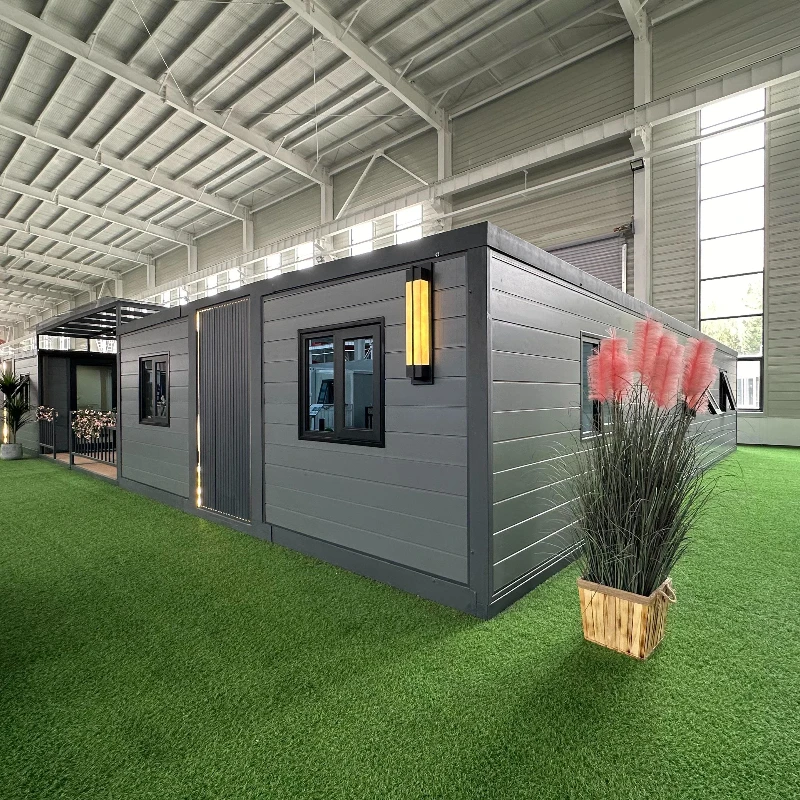 حاوية قابلة للطي منزل وحدات قابلة للتوسيع منزل عطلة المنزل غرفة الشمس 20FT 40FT المنازل الجاهزة توسيع الحاويات منزل المنزل