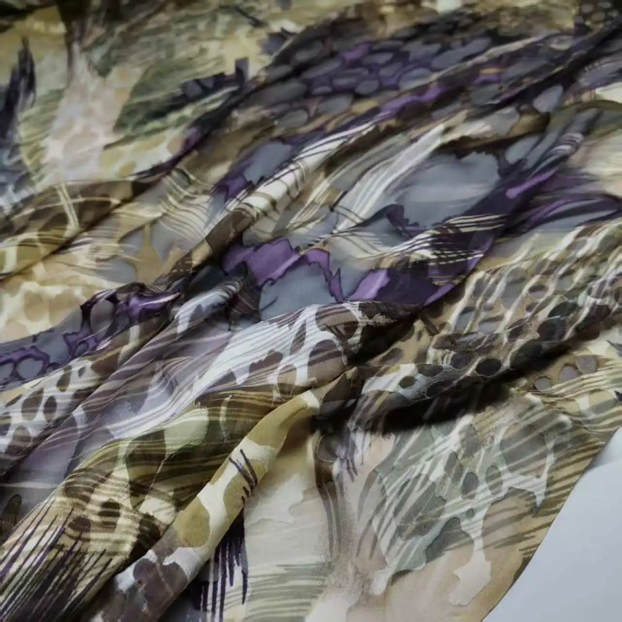 Burnt out Dress Soft Fabric Swissdot Flocked Print DIY Cheongsam Shirt Wedding Material