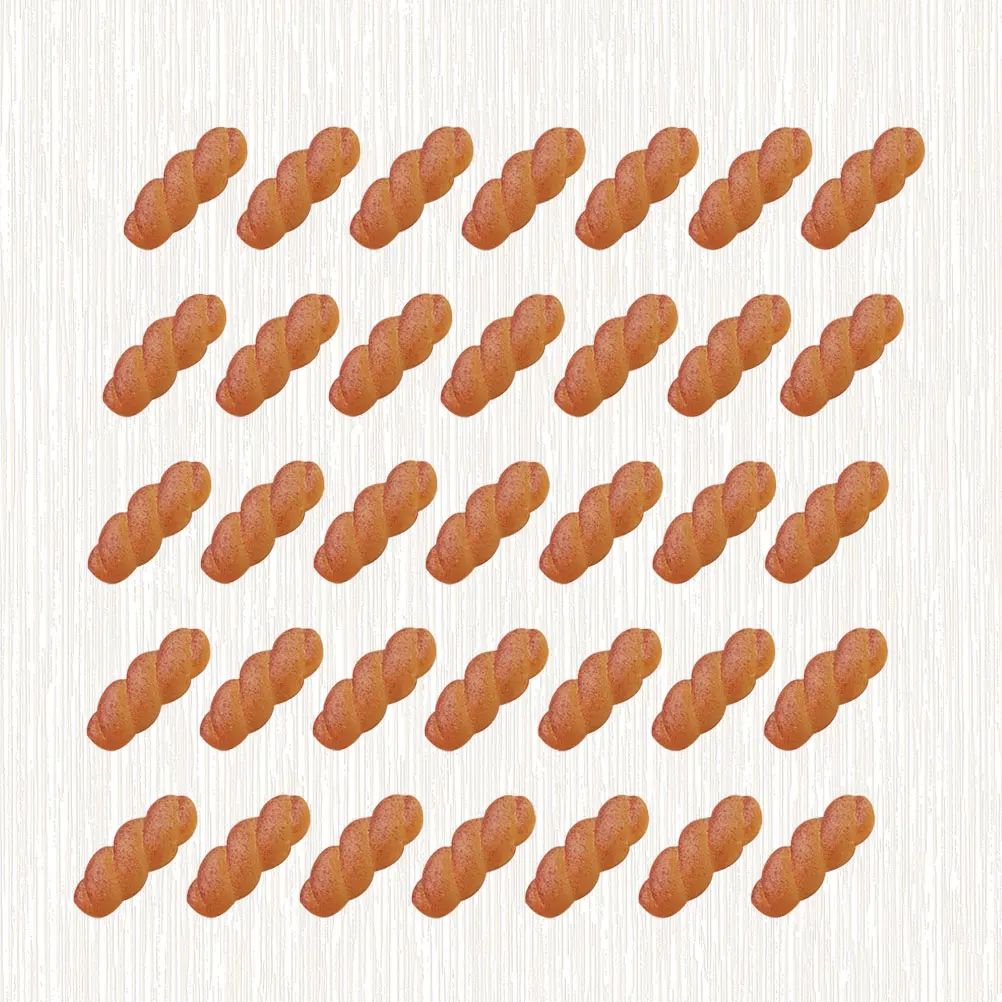 50 Stück Harz Brot Schmuck Zubehör Simulation DIY Ohrringe Zubehör Zubehör