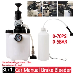 3L/500ML Brake Fluids Replacement Tool Voltage Display Hydraulic Clutch Oil Pump Brake Liquid Purge Bleeding Device for Car Moto