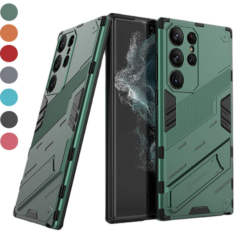 

Back Invisible integrated Bracket Phone Case For Samsung Galaxy A04s A12 A34 A52 A72 M32 M51 F52 S23 S22 Protection Back Cover