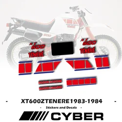XT600 Fairing Shell Sticker Decal Replica Full Car Sticker Decals  For Yamaha XT 600 Z TENERE 1983-1984