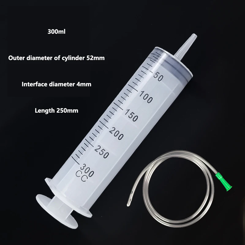 1PC Plastics Large Capacity Syringes Reusable Needle Barrel Oil Pump with Scale Oil Suction Vacuum Syringe Pistol Pump Extractor