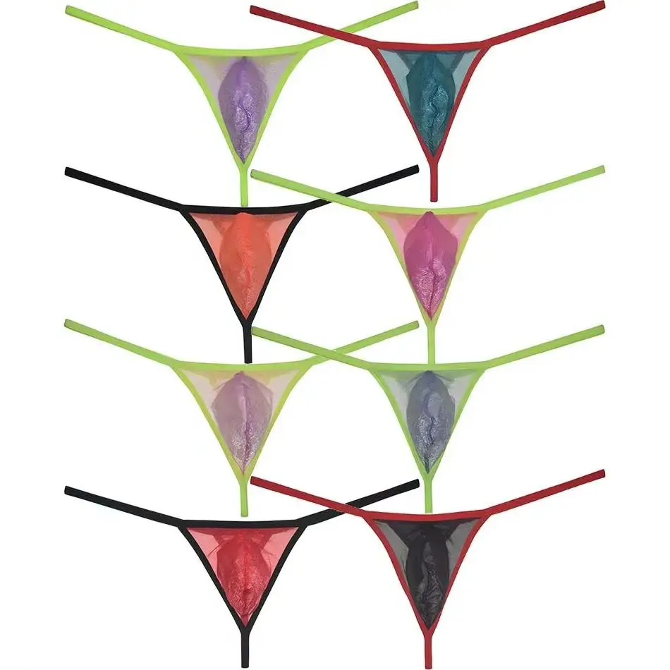 

2/3PCS Sexy Men's Mesh Bikini Thongs Underwear Contour Pouch Tangas Male G-string Tangas Sheer Briefs Underpants Cheeky Lingerie