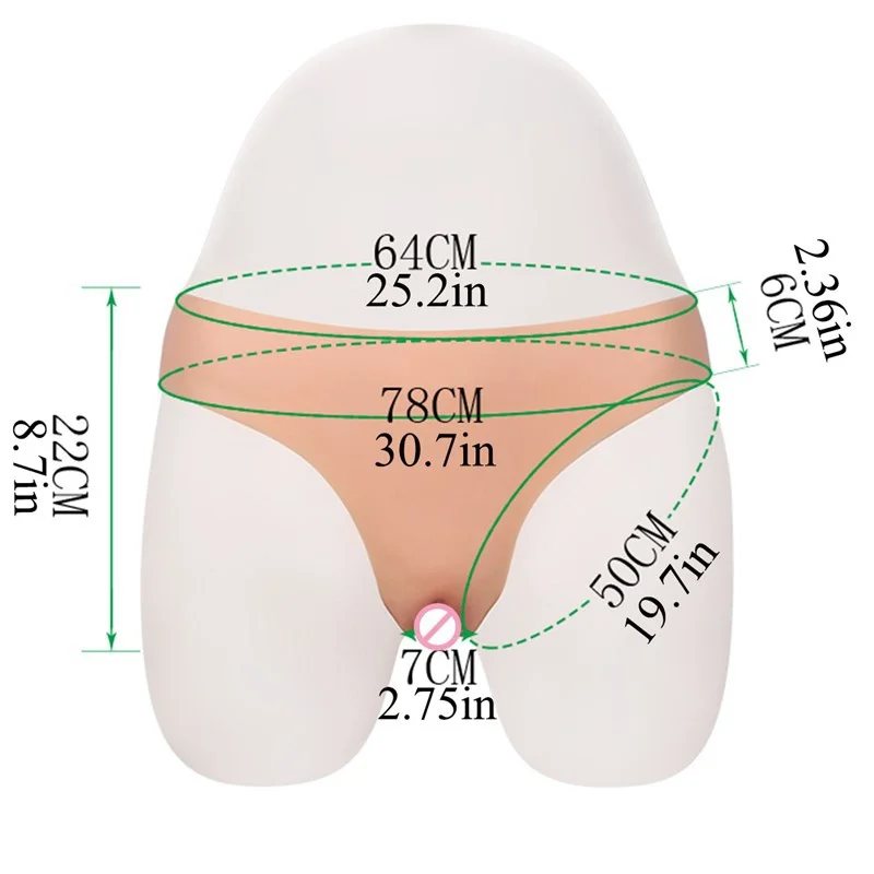 Silicone Fake Vagina Underwear For Men Penetrating Vagina Boxer Briefs For Crossdresser Or Transgender Soft Boobs